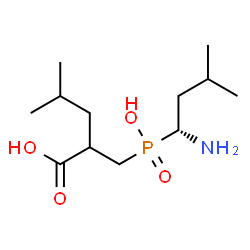 ChemSpider 2D Image | 2-({[(1R)-1-Amino-3-methylbutyl](hydroxy)phosphoryl}methyl)-4-methylpentanoic acid | C12H26NO4P