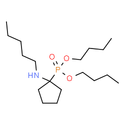 ChemSpider 2D Image | Dibutyl [1-(pentylamino)cyclopentyl]phosphonate | C18H38NO3P