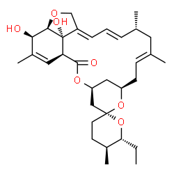 ChemSpider 2D Image | (1'S,2R,4'S,5S,6R,8'R,10'E,13'R,14'E,16'E,20'R,21'R,24'S)-6-Ethyl-21',24'-dihydroxy-5,11',13',22'-tetramethyl-3,4,5,6-tetrahydro-2'H-spiro[pyran-2,6'-[3,7,19]trioxatetracyclo[15.6.1.1~4,8~.0~20,24~]pe
ntacosa[10,14,16,22]tetraen]-2'-one | C32H46O7