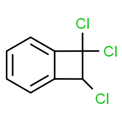 ChemSpider 2D Image | 7,7,8-Trichlorobicyclo[4.2.0]octa-1,3,5-triene | C8H5Cl3