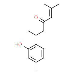 ChemSpider 2D Image | 6-(2-Hydroxy-4-methylphenyl)-2-methyl-2-hepten-4-one | C15H20O2