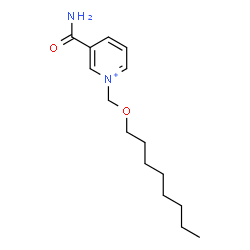 ChemSpider 2D Image | 3-Carbamoyl-1-[(octyloxy)methyl]pyridinium | C15H25N2O2