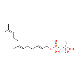 ChemSpider 2D Image | 2-trans,6-cis-farnesyl diphosphate | C15H28O7P2