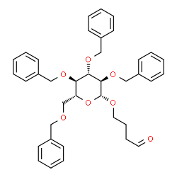 ChemSpider 2D Image | 4-Oxobutyl 2,3,4,6-tetra-O-benzyl-beta-D-glucopyranoside | C38H42O7