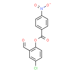 ChemSpider 2D Image | 4-Chloro-2-formylphenyl 4-nitrobenzoate | C14H8ClNO5