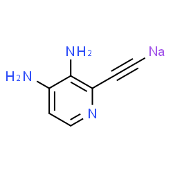 ChemSpider 2D Image | [(3,4-Diamino-2-pyridinyl)ethynyl]sodium | C7H6N3Na