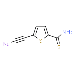 ChemSpider 2D Image | [(5-Carbamothioyl-2-thienyl)ethynyl]sodium | C7H4NNaS2