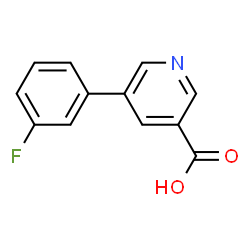 ChemSpider 2D Image | 5-(3-Fluorophenyl)nicotinic acid | C12H8FNO2