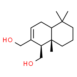 ChemSpider 2D Image | [(1R,8aS)-5,5,8a-Trimethyl-1,4,4a,5,6,7,8,8a-octahydronaphthalene-1,2-diyl]dimethanol | C15H26O2