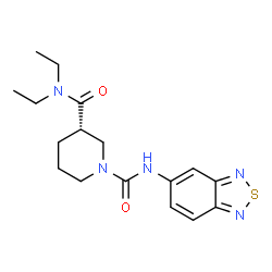 ChemSpider 2D Image | (3S)-N~1~-(2,1,3-Benzothiadiazol-5-yl)-N~3~,N~3~-diethyl-1,3-piperidinedicarboxamide | C17H23N5O2S