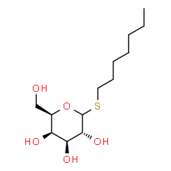 ChemSpider 2D Image | Heptyl 1-thio-D-galactopyranoside | C13H26O5S