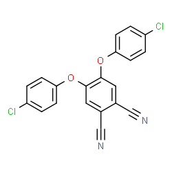 ChemSpider 2D Image | 4,5-Bis(4-chlorophenoxy)phthalonitrile | C20H10Cl2N2O2