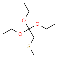ChemSpider 2D Image | 1,1,1-Triethoxy-2-(methylsulfanyl)ethane | C9H20O3S