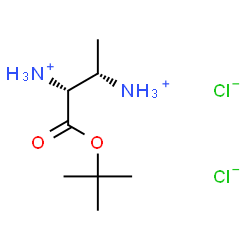 ChemSpider 2D Image | (2R,3S)-1-[(2-Methyl-2-propanyl)oxy]-1-oxo-2,3-butanediaminium dichloride | C8H20Cl2N2O2