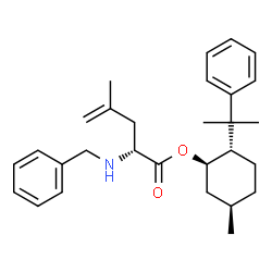 ChemSpider 2D Image | (1R,2S,5R)-5-Methyl-2-(2-phenyl-2-propanyl)cyclohexyl N-benzyl-4-methylene-D-norvalinate | C29H39NO2