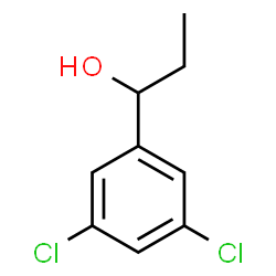 ChemSpider 2D Image | 1-(3,5-Dichlorophenyl)-1-propanol | C9H10Cl2O