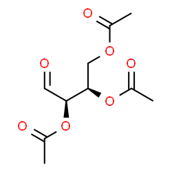 ChemSpider 2D Image | (2R,3R)-4-Oxo-1,2,3-butanetriyl triacetate | C10H14O7