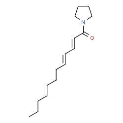 ChemSpider 2D Image | 1-[(2E,4E)-2,4-dodecadienoyl]pyrrolidine | C16H27NO