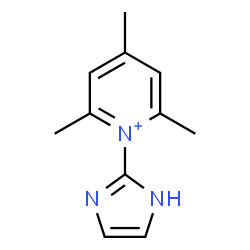 ChemSpider 2D Image | 1-(1H-Imidazol-2-yl)-2,4,6-trimethylpyridinium | C11H14N3