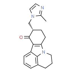 ChemSpider 2D Image | (10S)-10-[(2-Methyl-1H-imidazol-1-yl)methyl]-5,6,9,10-tetrahydro-4H-pyrido[3,2,1-jk]carbazol-11(8H)-one | C20H21N3O