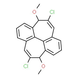 ChemSpider 2D Image | 5,11-Dichloro-4,10-dimethoxy-4,10-dihydrodibenzo[ef,kl]heptalene | C20H16Cl2O2