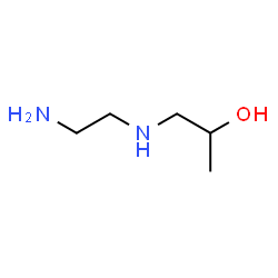 ChemSpider 2D Image | 1-(2-Aminoethylamino)-2-propanol | C5H14N2O