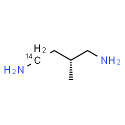 ChemSpider 2D Image | (2R)-2-Methyl-1,4-(4-~14~C)butanediamine | C414CH14N2