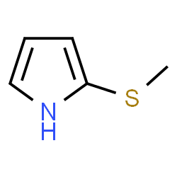 ChemSpider 2D Image | 2-(Methylsulfanyl)-1H-pyrrole | C5H7NS