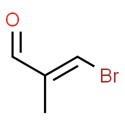 ChemSpider 2D Image | (2E)-3-Bromo-2-methylacrylaldehyde | C4H5BrO
