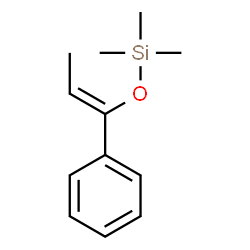 ChemSpider 2D Image | Trimethyl{[(1Z)-1-phenyl-1-propen-1-yl]oxy}silane | C12H18OSi