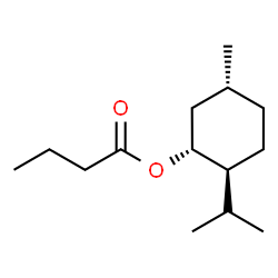 ChemSpider 2D Image | (1R,2S,5R)-2-Isopropyl-5-methylcyclohexyl butyrate | C14H26O2