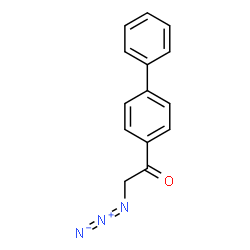 ChemSpider 2D Image | 2-Azido-1-(4-biphenylyl)ethanone | C14H11N3O