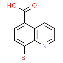 ChemSpider 2D Image | 8-Bromo-5-quinolinecarboxylic acid | C10H6BrNO2