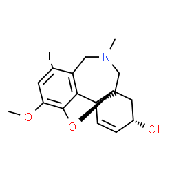 ChemSpider 2D Image | (3alpha)-(8-~3~H)Galanthamine | C17H20TNO3