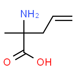 ChemSpider 2D Image | 2-Amino-2-methyl-4-pentenoic acid | C6H11NO2