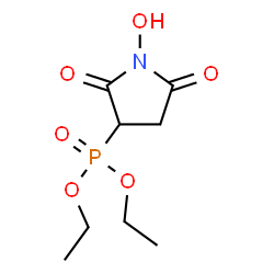 ChemSpider 2D Image | Diethyl (1-hydroxy-2,5-dioxo-3-pyrrolidinyl)phosphonate | C8H14NO6P