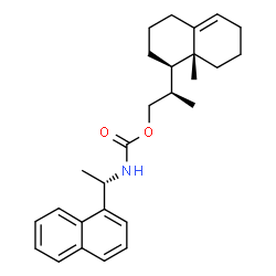 ChemSpider 2D Image | (2R)-2-[(1R,8aR)-8a-Methyl-1,2,3,4,6,7,8,8a-octahydro-1-naphthalenyl]propyl [(1S)-1-(1-naphthyl)ethyl]carbamate | C27H35NO2