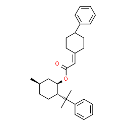 ChemSpider 2D Image | (1R,2S,5R)-5-Methyl-2-(2-phenyl-2-propanyl)cyclohexyl (4-phenylcyclohexylidene)acetate | C30H38O2