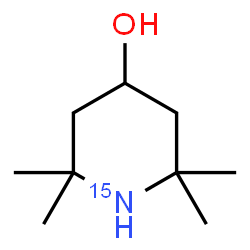 ChemSpider 2D Image | 2,2,6,6-Tetramethyl-4-(~15~N)piperidinol | C9H1915NO