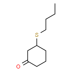 ChemSpider 2D Image | 3-(Butylsulfanyl)cyclohexanone | C10H18OS