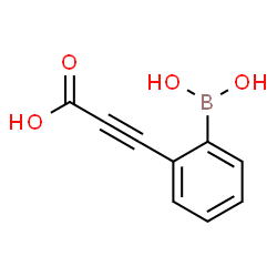 ChemSpider 2D Image | 3-[2-(Dihydroxyboryl)phenyl]-2-propynoic acid | C9H7BO4