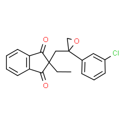 ChemSpider 2D Image | INDANOFAN | C20H17ClO3