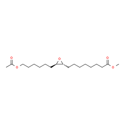 ChemSpider 2D Image | Methyl 8-[(2R,3R)-3-(6-acetoxyhexyl)-2-oxiranyl]octanoate | C19H34O5