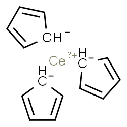 ChemSpider 2D Image | Cerium(3+) tri(2,4-cyclopentadienide) | C15H15Ce