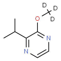 ChemSpider 2D Image | 2-Isopropyl-3-[(~2~H_3_)methyloxy]pyrazine | C8H9D3N2O