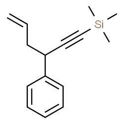 ChemSpider 2D Image | Trimethyl(3-phenyl-5-hexen-1-yn-1-yl)silane | C15H20Si