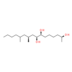ChemSpider 2D Image | (2S,7S,8S,10S)-10,12-Dimethyl-2,7,8-hexadecanetriol | C18H38O3