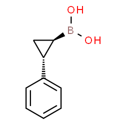 ChemSpider 2D Image | ((1R,2R)-2-Phenylcyclopropyl)boronic acid | C9H11BO2