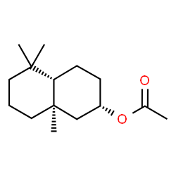 ChemSpider 2D Image | (2S,4aS,8aR)-5,5,8a-Trimethyldecahydro-2-naphthalenyl acetate | C15H26O2