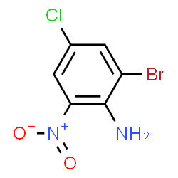 ChemSpider 2D Image | 2-Bromo-4-chloro-6-nitroaniline | C6H4BrClN2O2